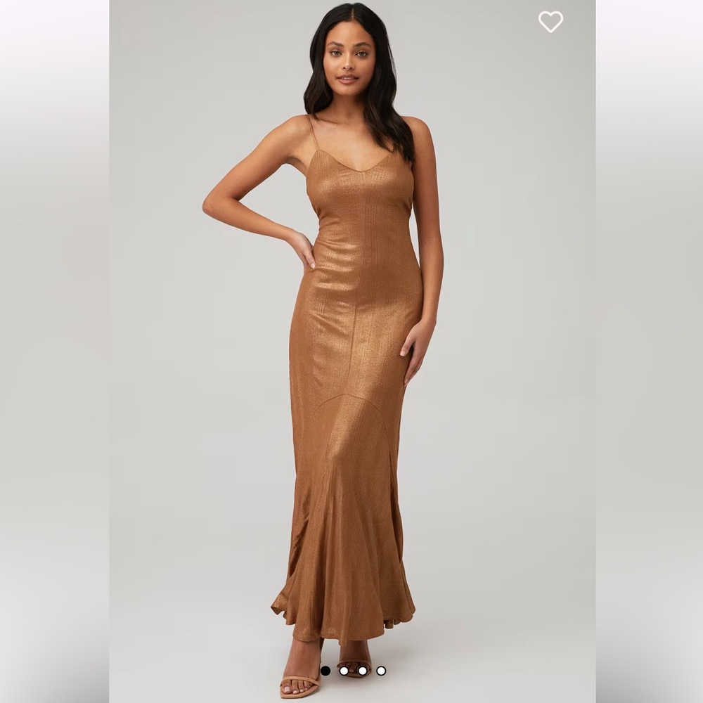 Auteur Milou Slip Dress Gold